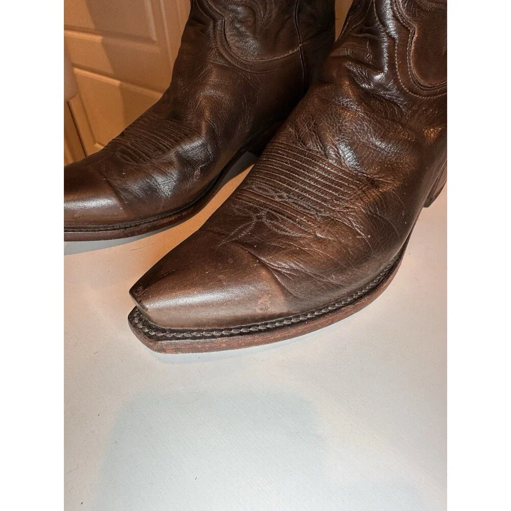 1883 Lucchese Mens Western Leather Boots Size 11D Rich Brown N1615 USA